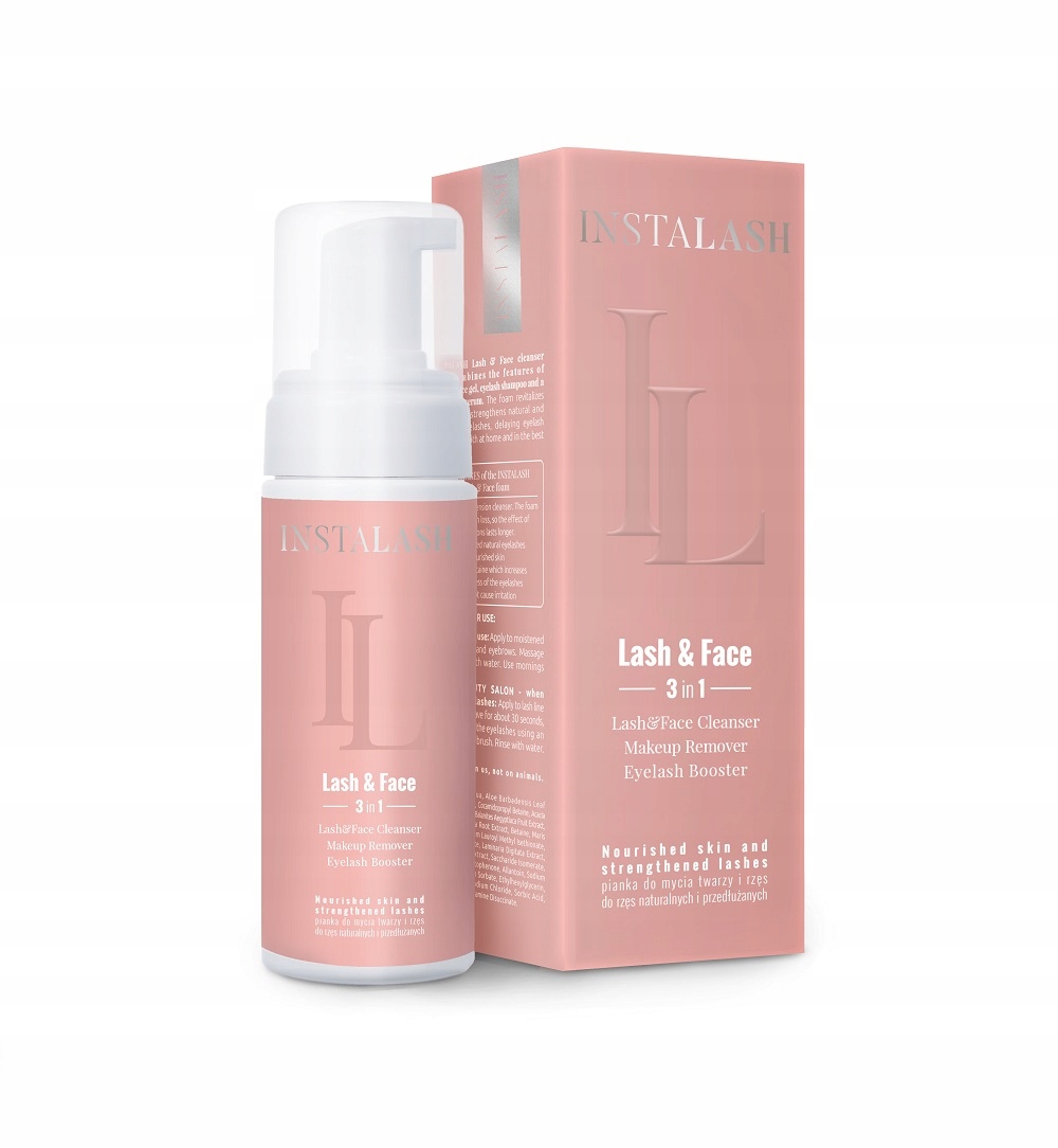

Instalash 2w1 pianka do mycia rzęs i twarzy, 100ml