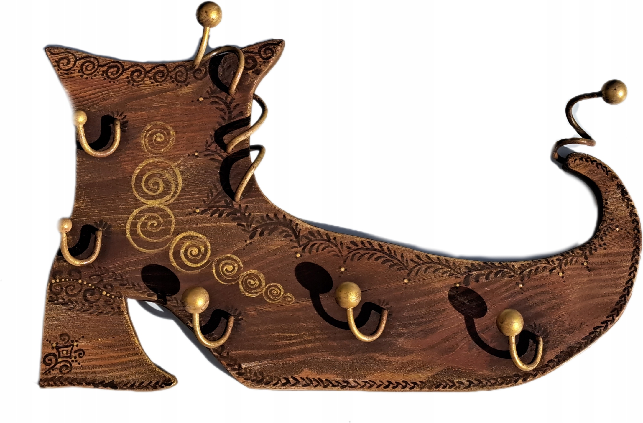 Wieszak ręcznie malowany but na PREZENT