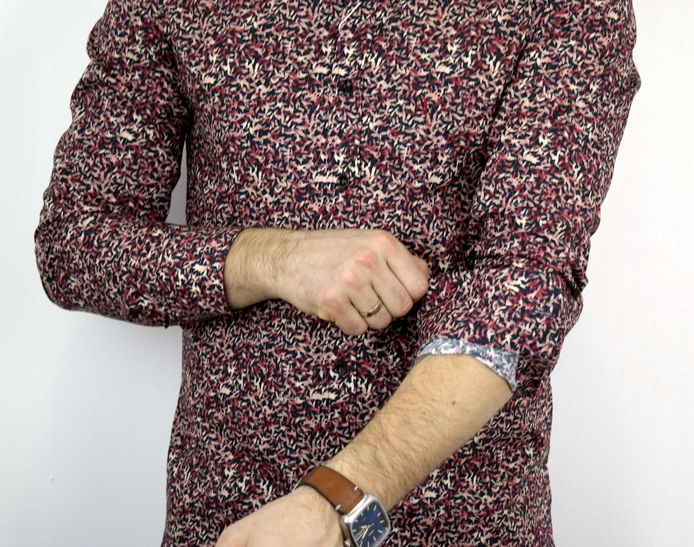 DANIEL BESSI Koszula męska fb732 Rozmiar L 41/42 Fason slim