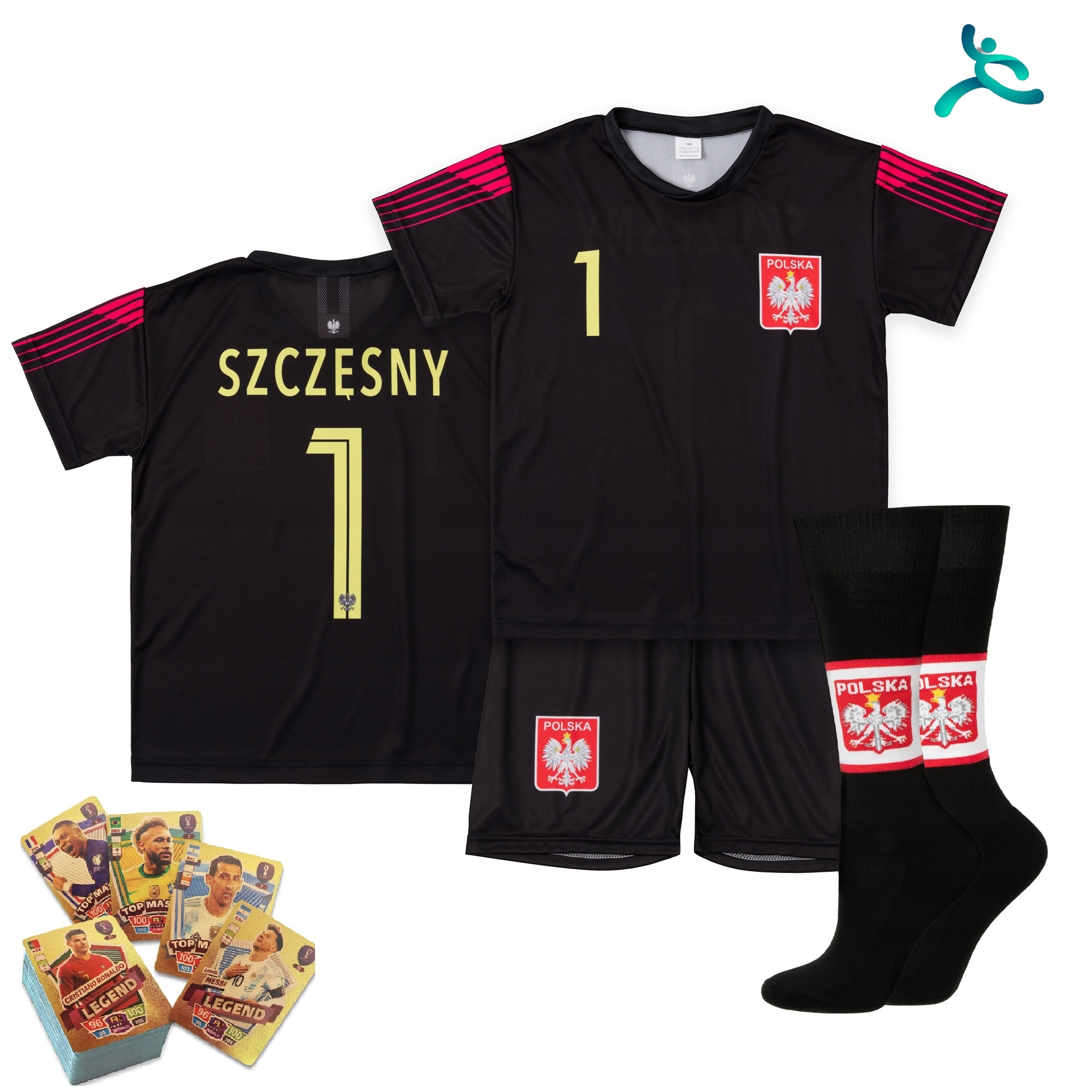 Fotbalové oblečení komplet dárek Szczęsny Polsko vel 164
