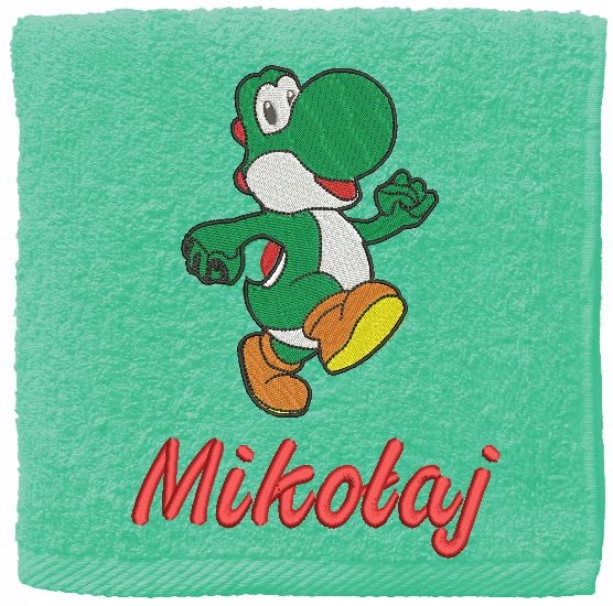 

Ręcznik Yoshi mario bros Imię 70x140 Haft