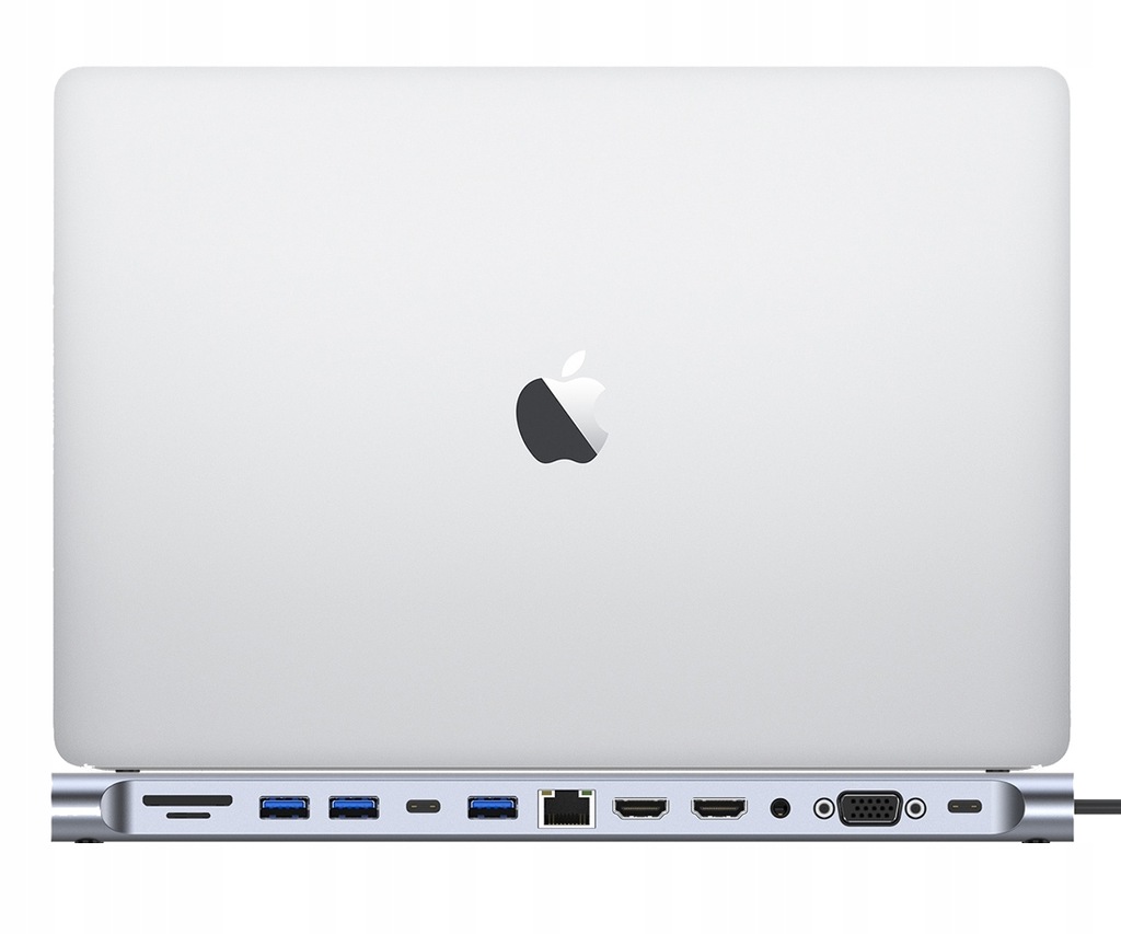 STACJA DOKUJĄCA DO LAPTOPA 12w1 USB-C HDMI LAN VGA SD WIREWAY DO APPLE MAC Kod producenta WW410216