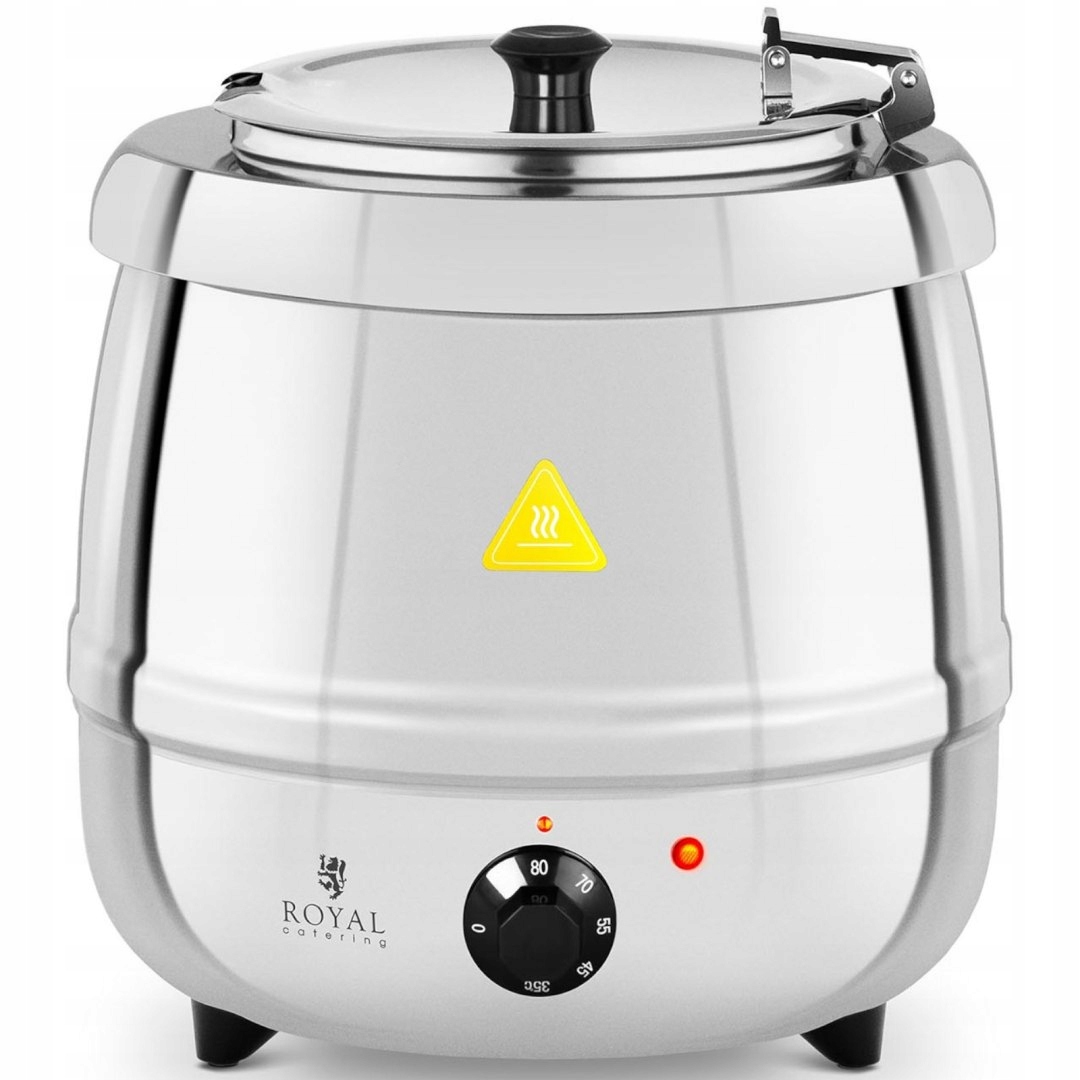 Elektryczny kociołek garnek do zupy 10 l stalowy Stan opakowania oryginalne