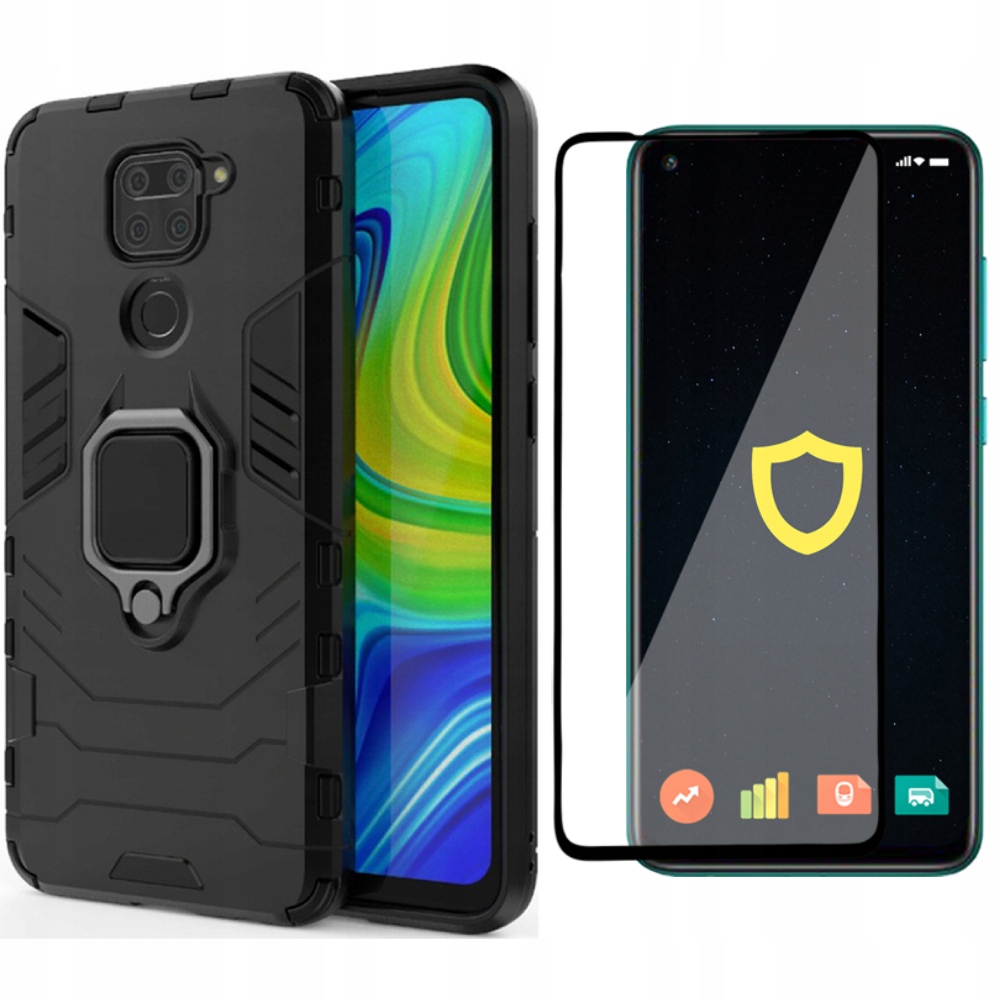 

Etui Case X-ring Pancerne Do Redmi Note 9 Szkło