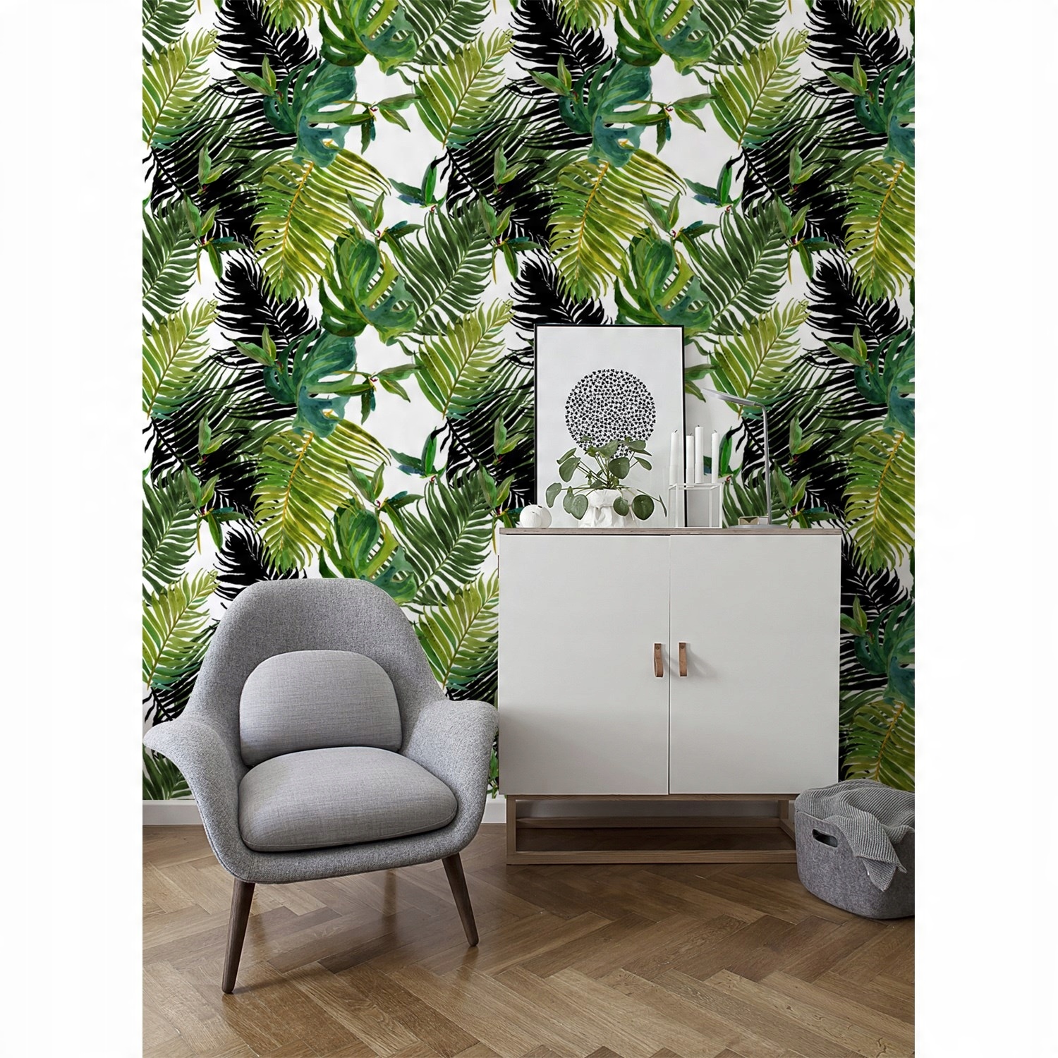 

Tapeta flizelina Egzotyczne kwiaty 104x70 + klej