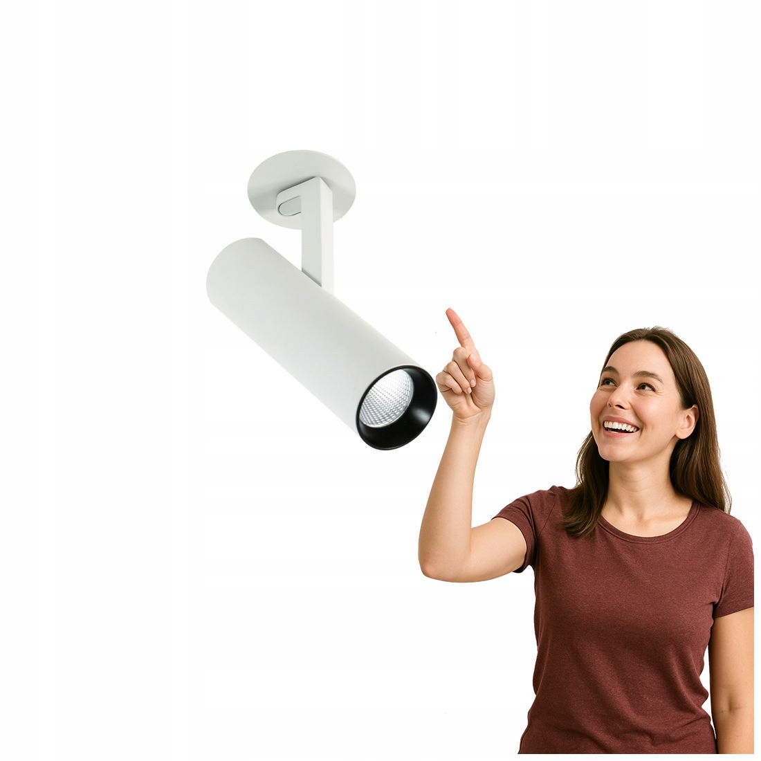 Led reflektor Bocca 3000K Moderní obývací pokoj-Černý Bílý Italux