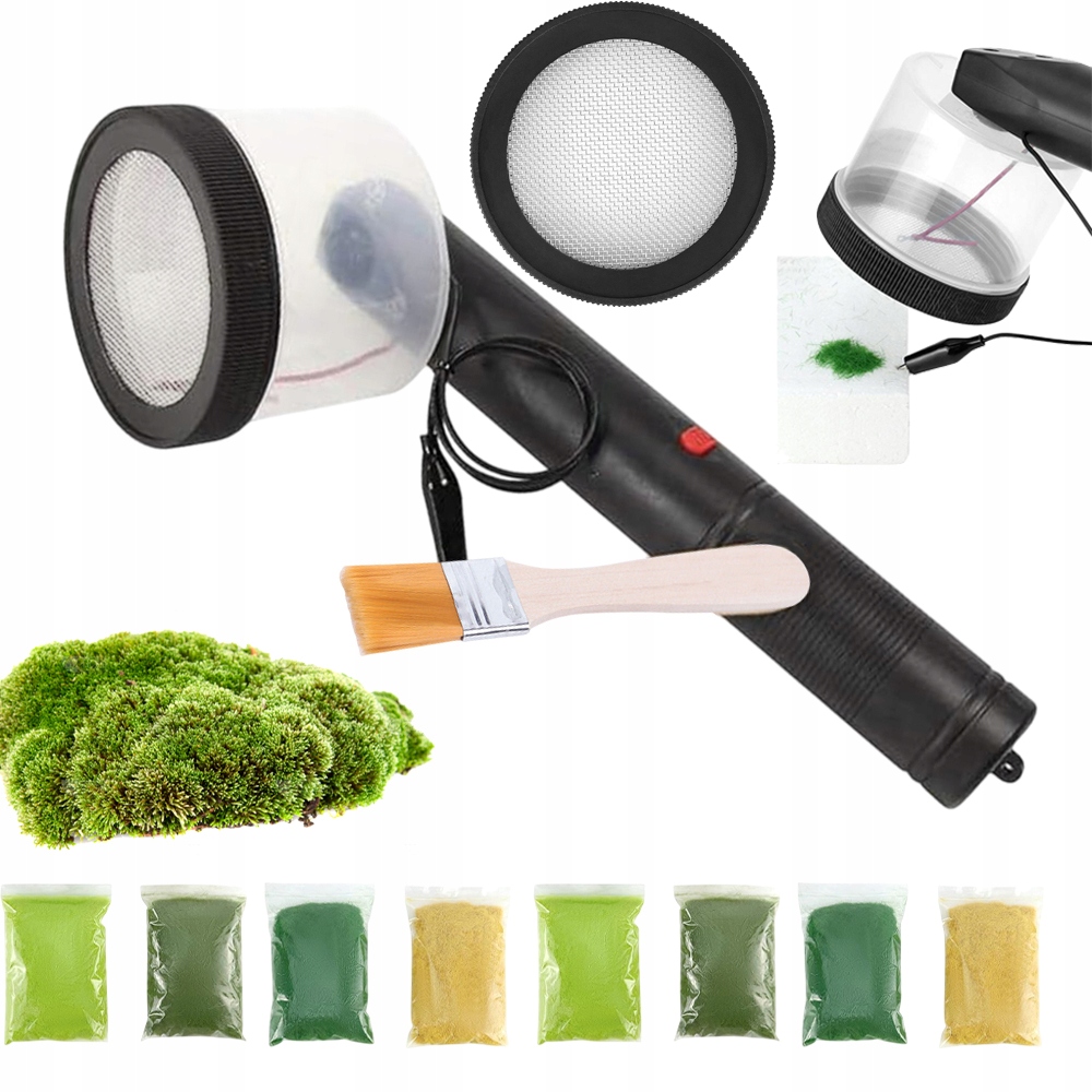 Statický Aplikátor Trávy, Sadzač Trávy S 8 Barvami Prášku