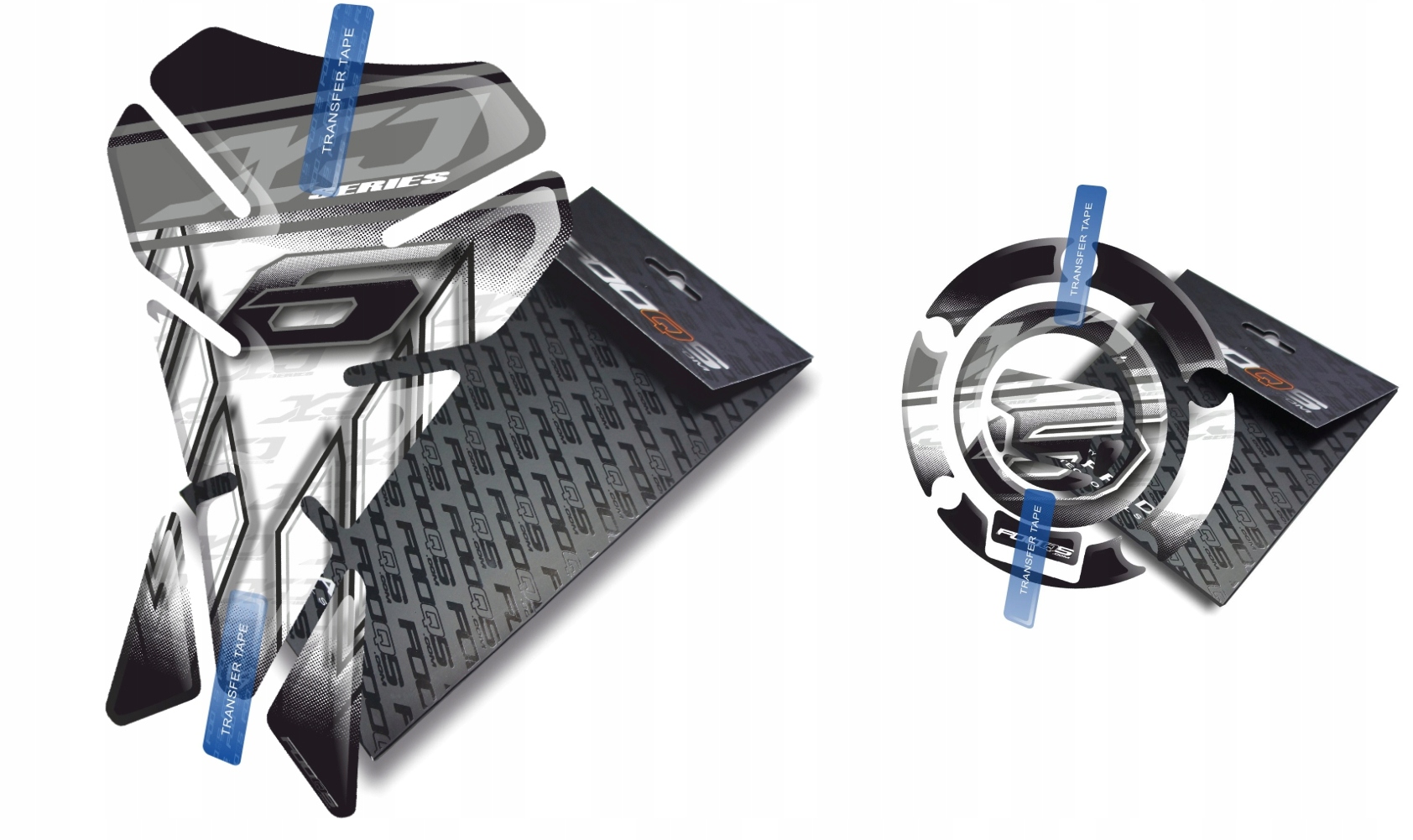 Tank-pad Cap-pad V1 od společnosti Fooqs pro Yamaha XJ-6 Bílý