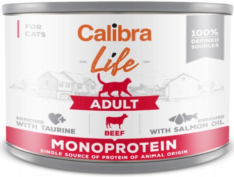 Levně 4X Calibra Cat Life Adult Hovězí 200g
