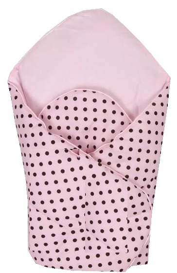 дитячий ріжок MimiNu 75x75 Рожевий в горошок