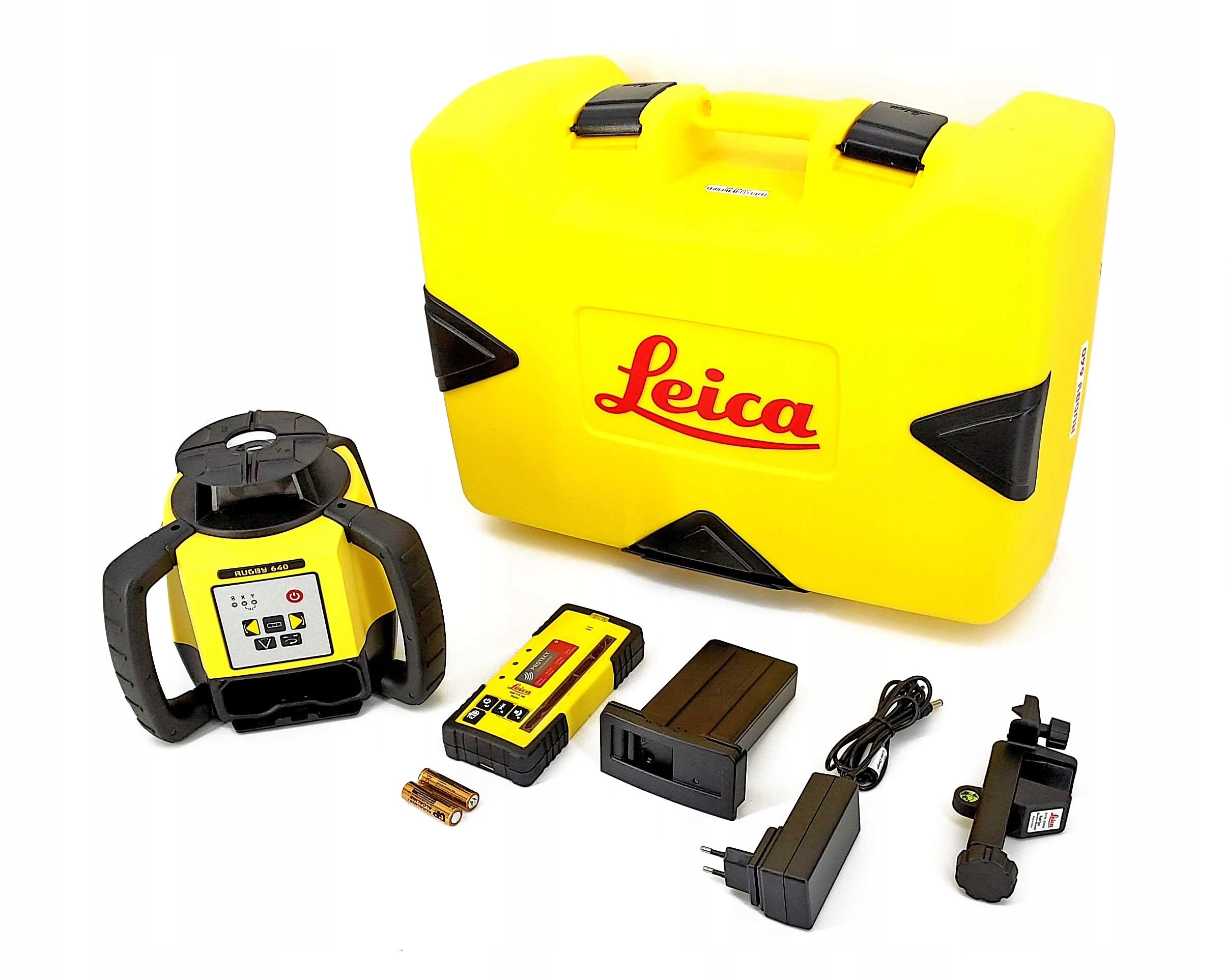 Niwelator Laserowy Leica Rugby 640 + Odbiornik Rod Eye 160 Digital