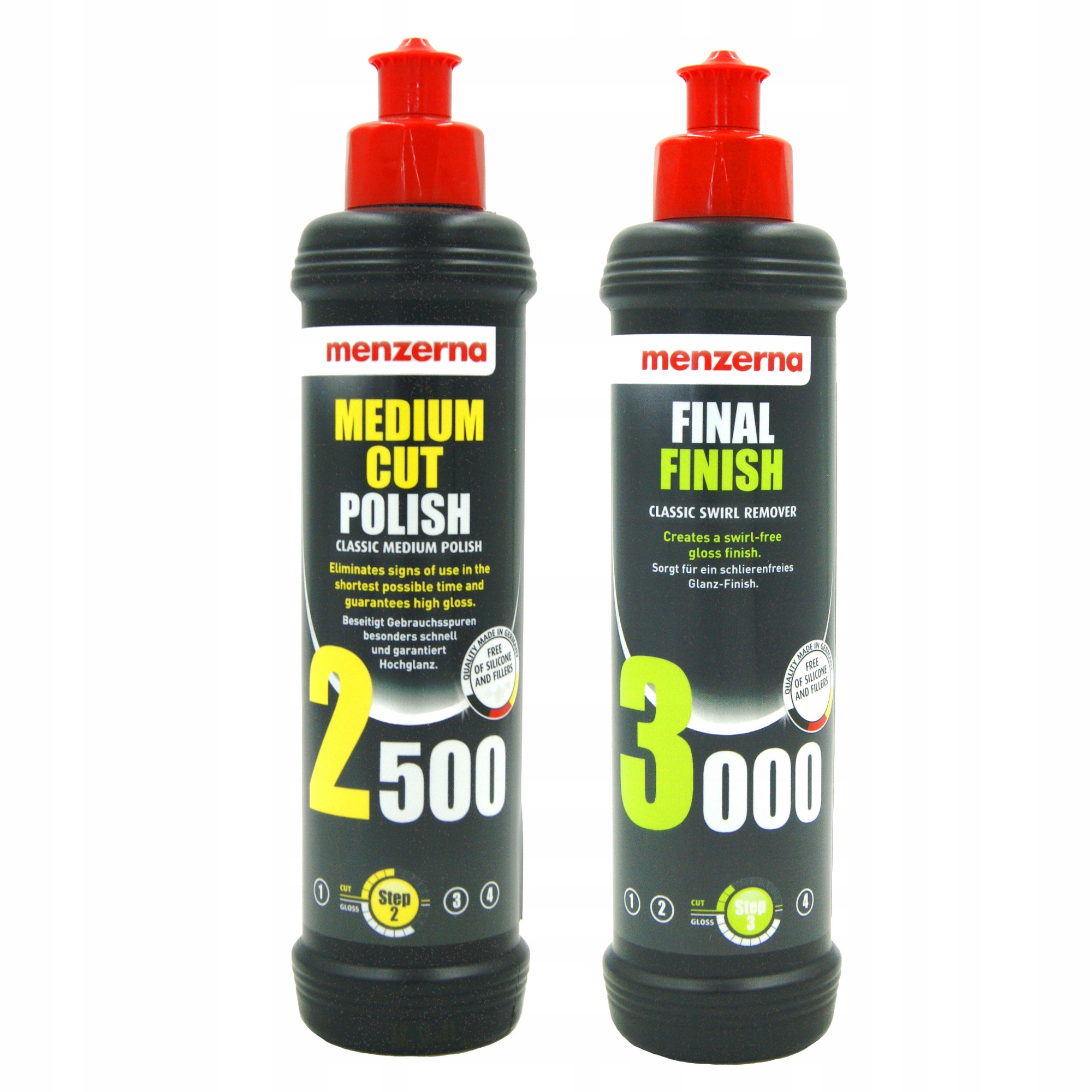 

Zestaw Past Polerskich Menzerna 2500 3000 250ml