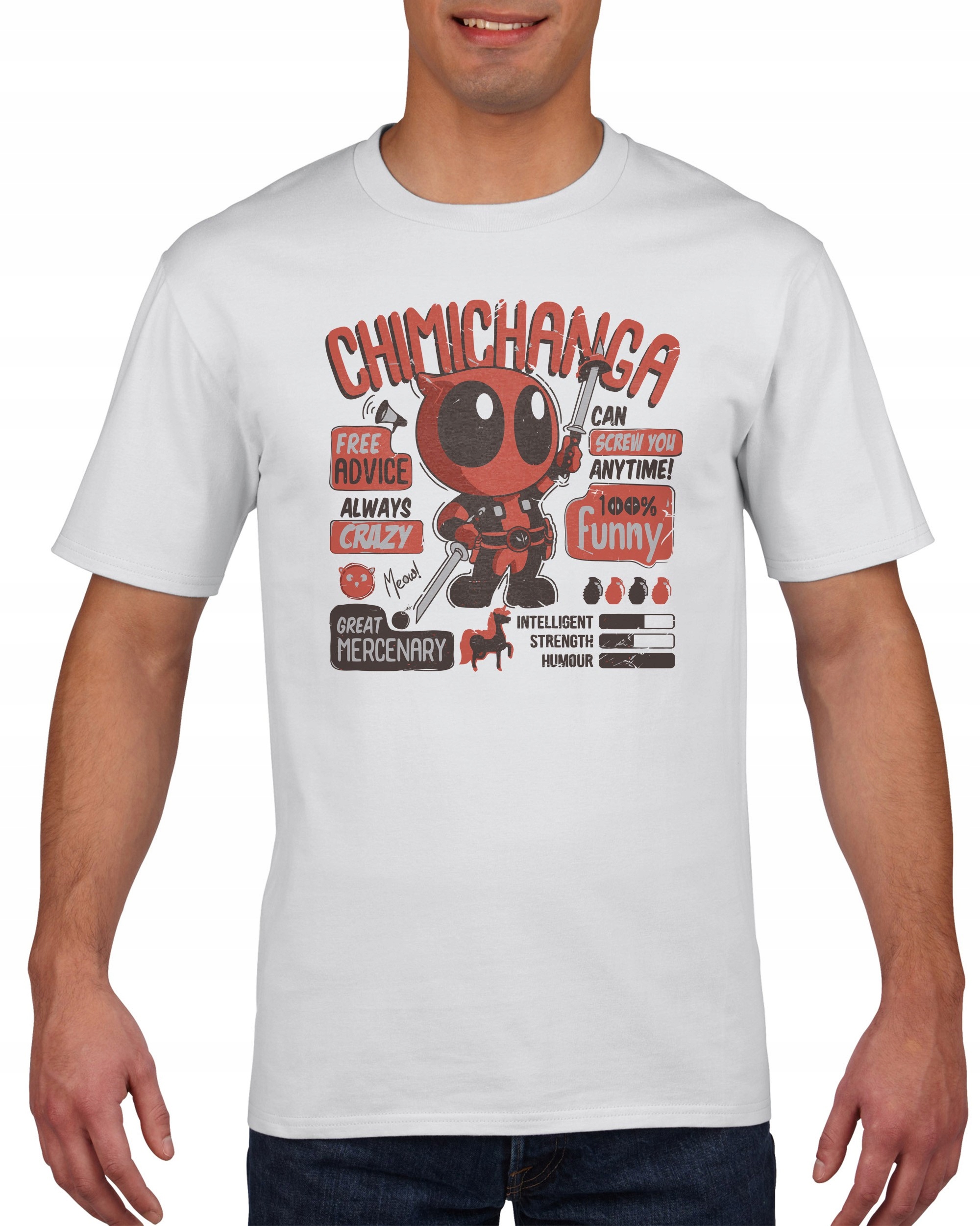 

Koszulka meska Chimichanga Smieszne Komiks S