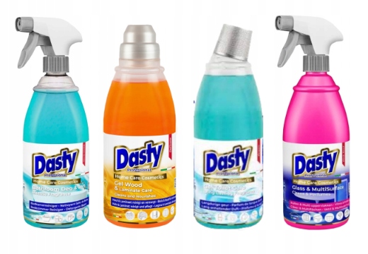 Levně Dasty Sada domácí chemie – podlahy, skla, koupelna, Wc