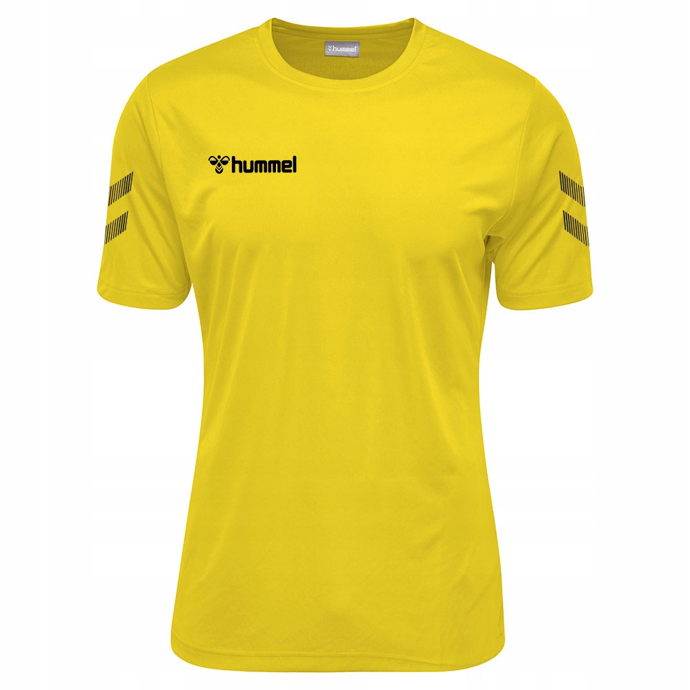 Koszulka T-shirt sportowa krótki rękaw kolor żółty Hummel Elite Solo r.S