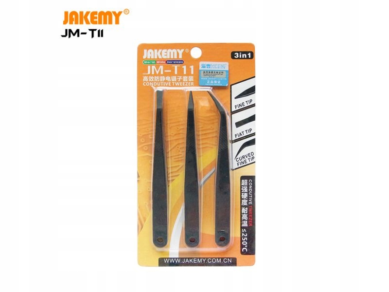 

Pincety Precyzyjne Antystatyczne 3 Sztuki Jakemy