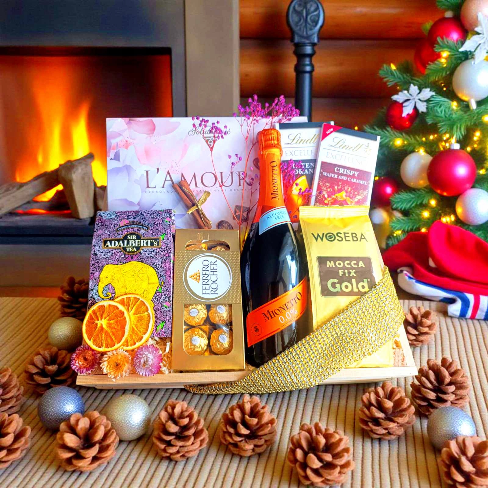 Dárkový koš Premium Lux Golden Elegance