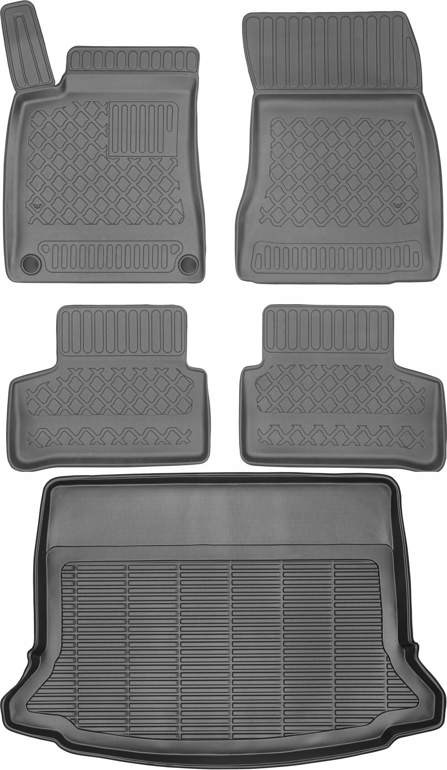 Mercedes A-klasa IV W177 Hatchback od roku 2018 Sada Koberčeky batožinový priestor