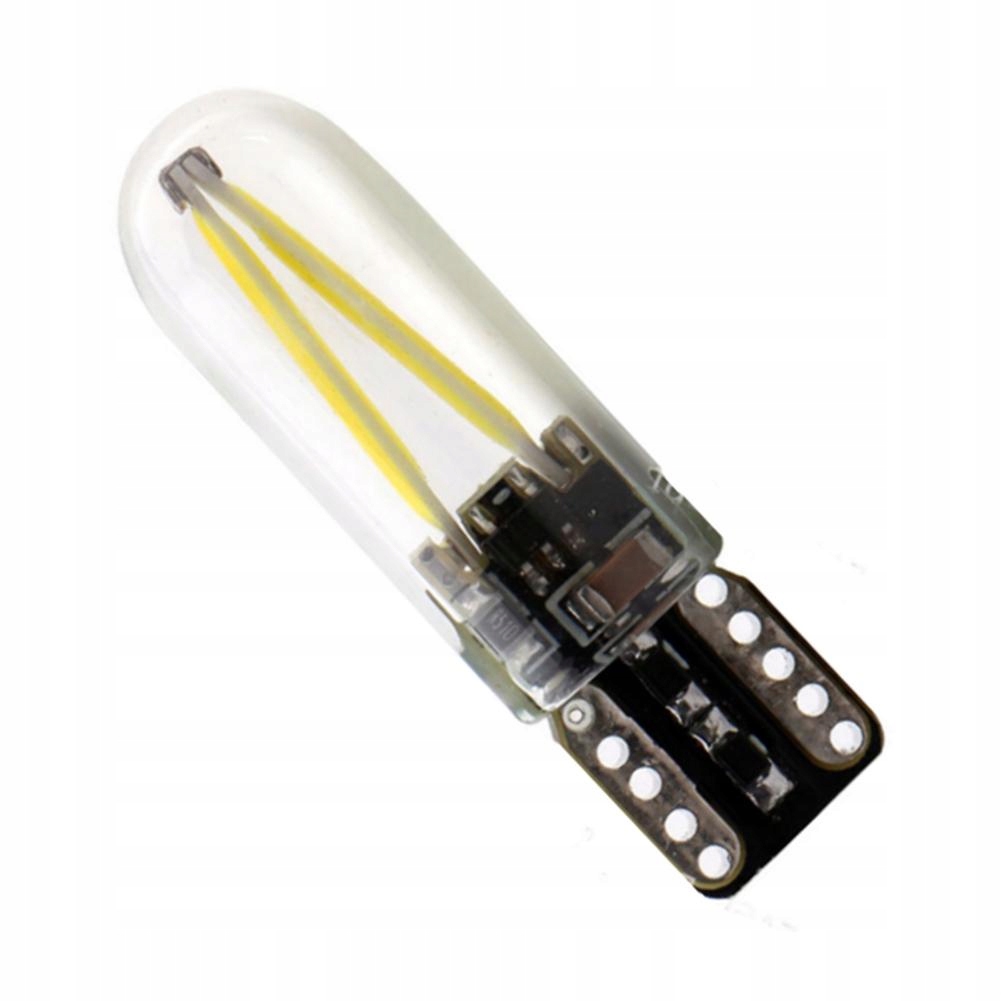 ŻARÓWKA ŻELOWA LED T10 W5W COB 12V