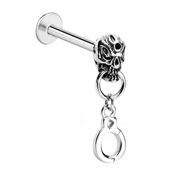 

Labret Czaszka z kajdankami 1,2/6