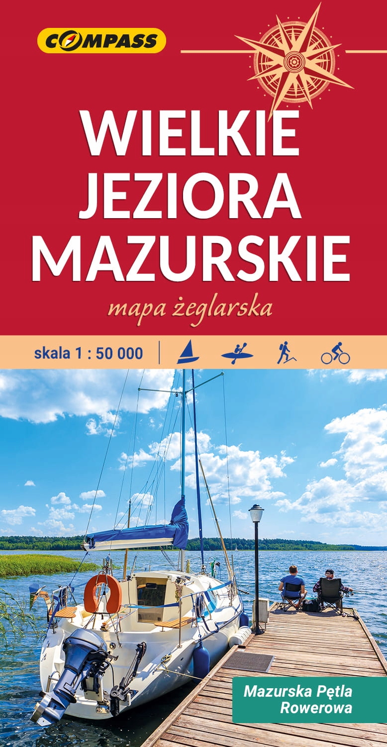 

Mapa turys. Wielkie Jeziora Mazurskie 1:50 000