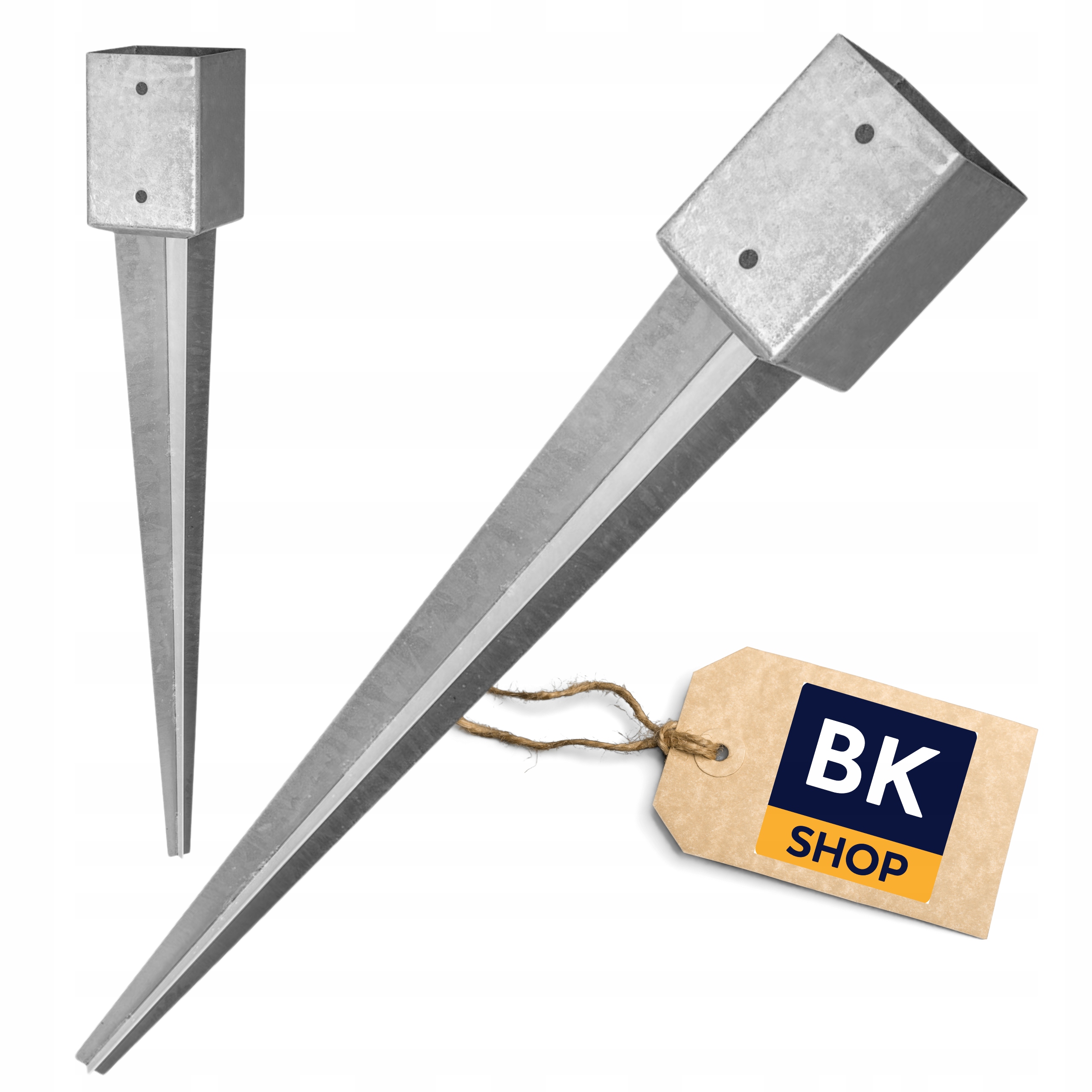 Patka sloupku kotva wbijana 71 x 750 x 2 mm Držák Pevná – 4 ks