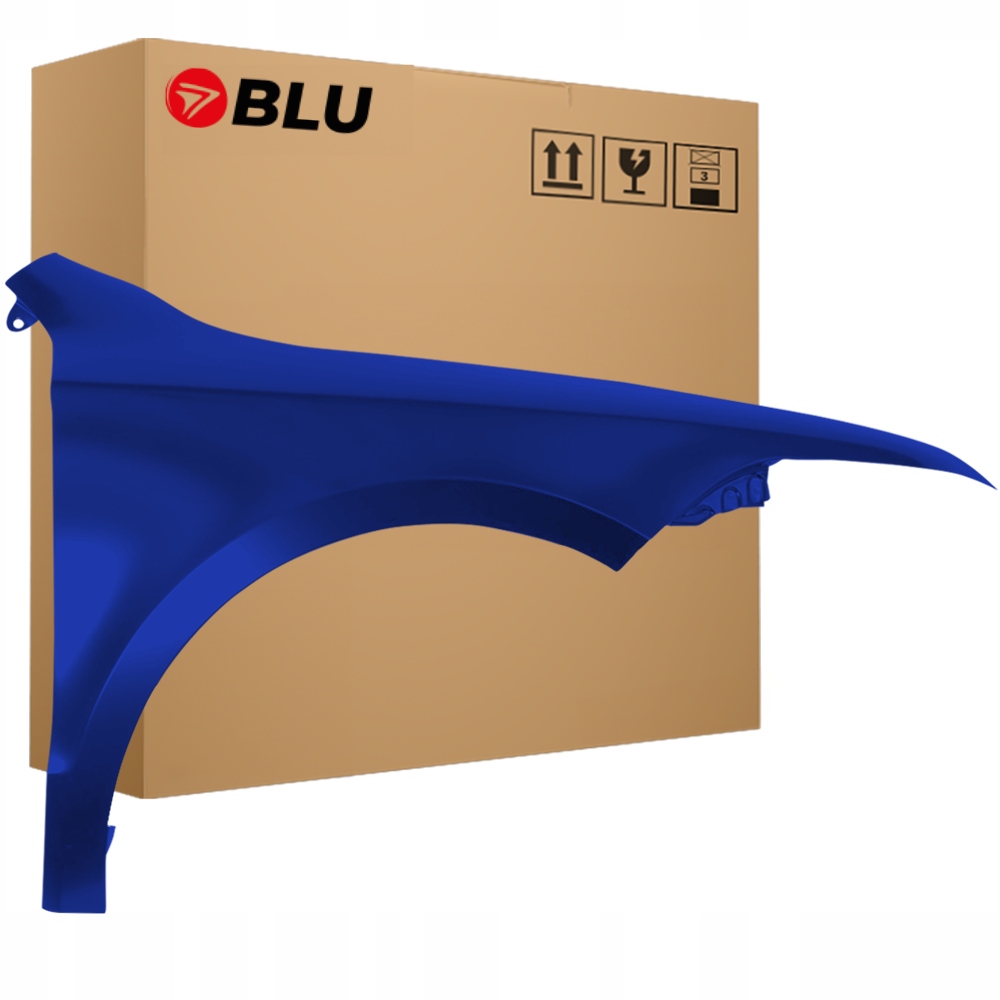 Blu Blatník Škoda Superb II 3T LF5A pravý modrý 08-13 přední PacificBlue