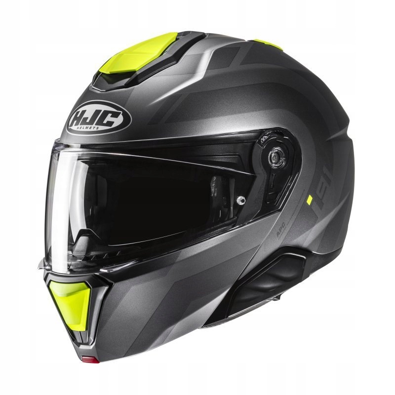 Motocyklová Prilba Hjc I91 Arven Grey Yellow L