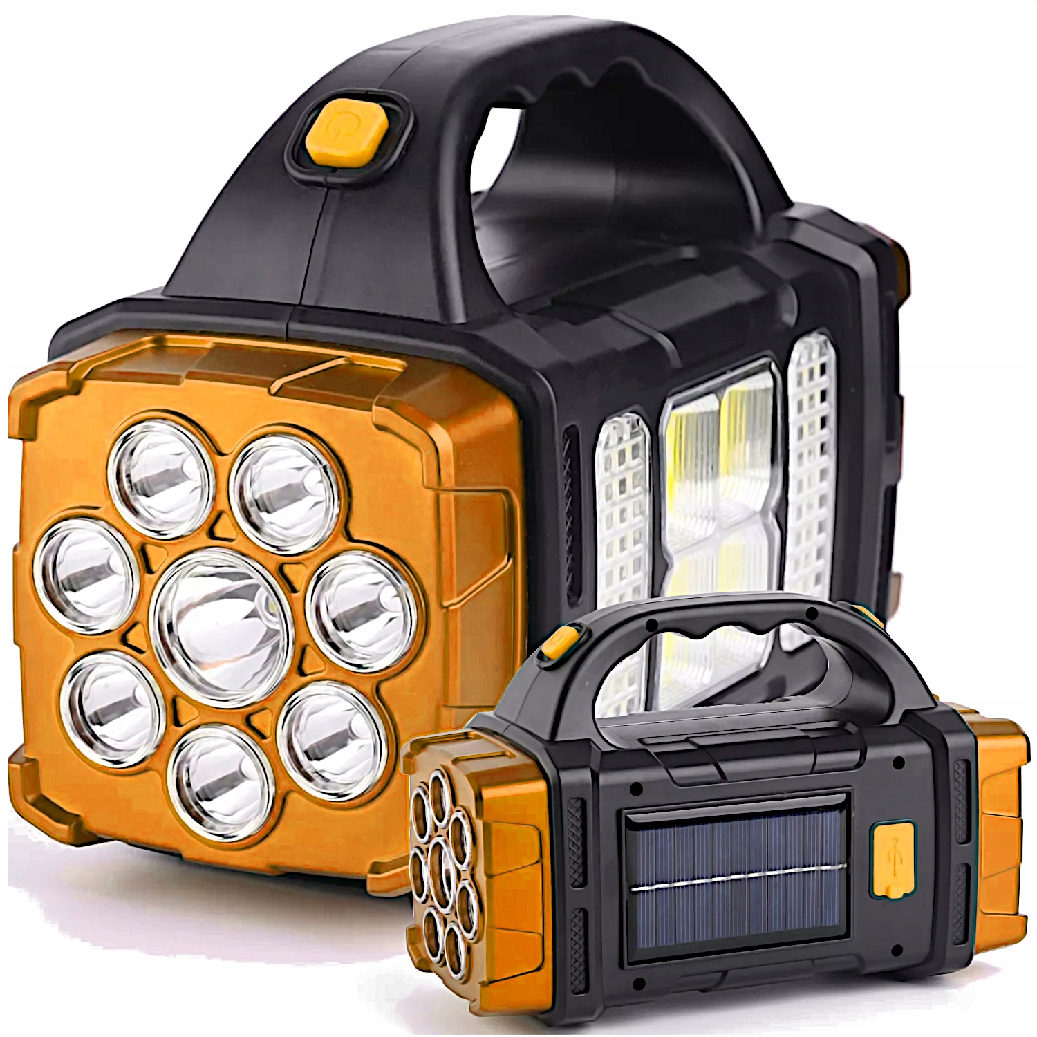 MOCNA LATARKA TAKTYCZNA LED AKUMULATOROWA SOLAR SZPERACZ WOJSKOWA WARSZTAT