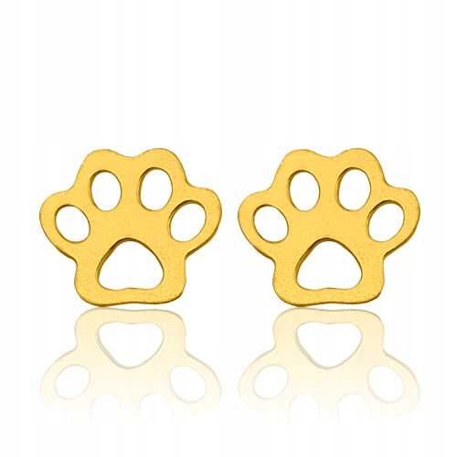 

Złote kolczyki sztyfty łapka łapki srebro 925