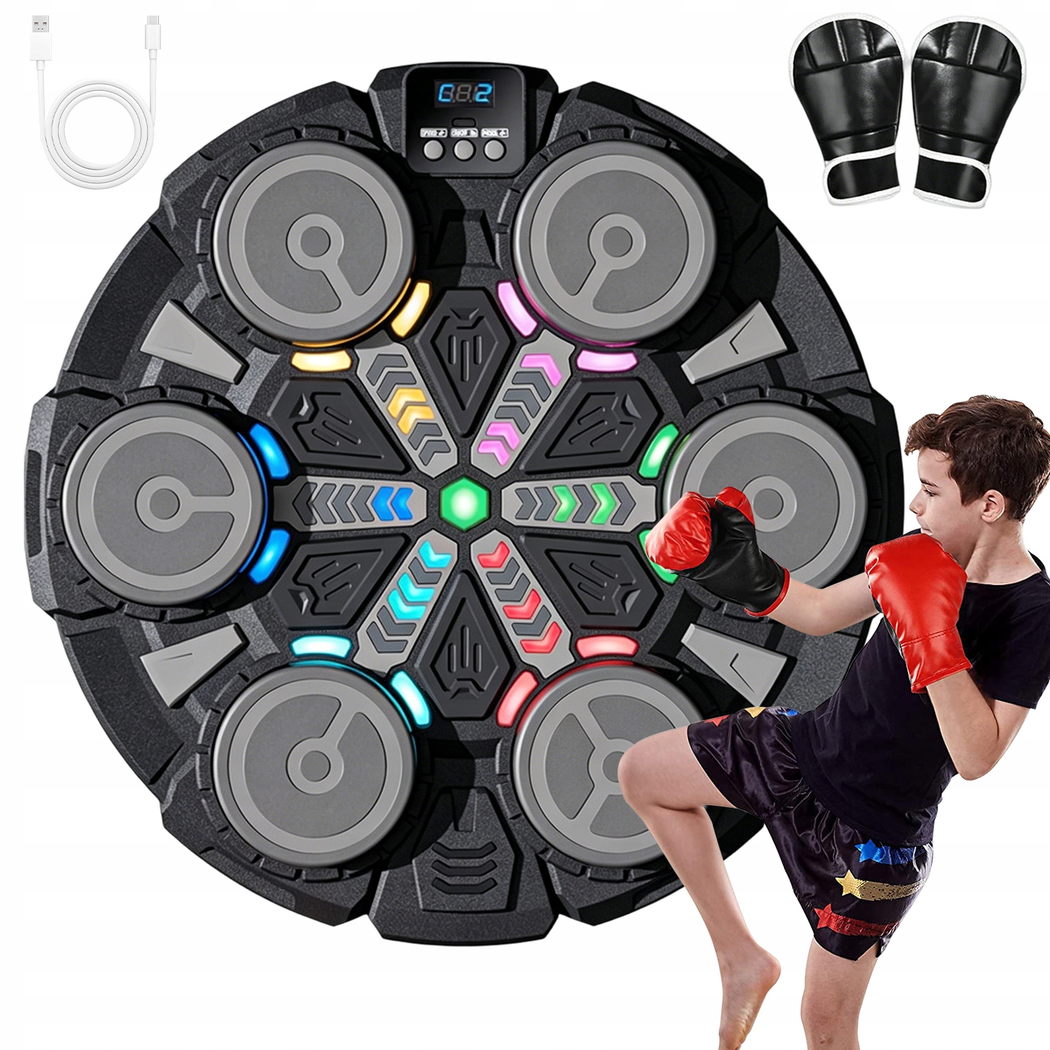 Boxerský Štít S Bluetooth Hudbou, 3 Režimy Hudebního Boxu Rukavice