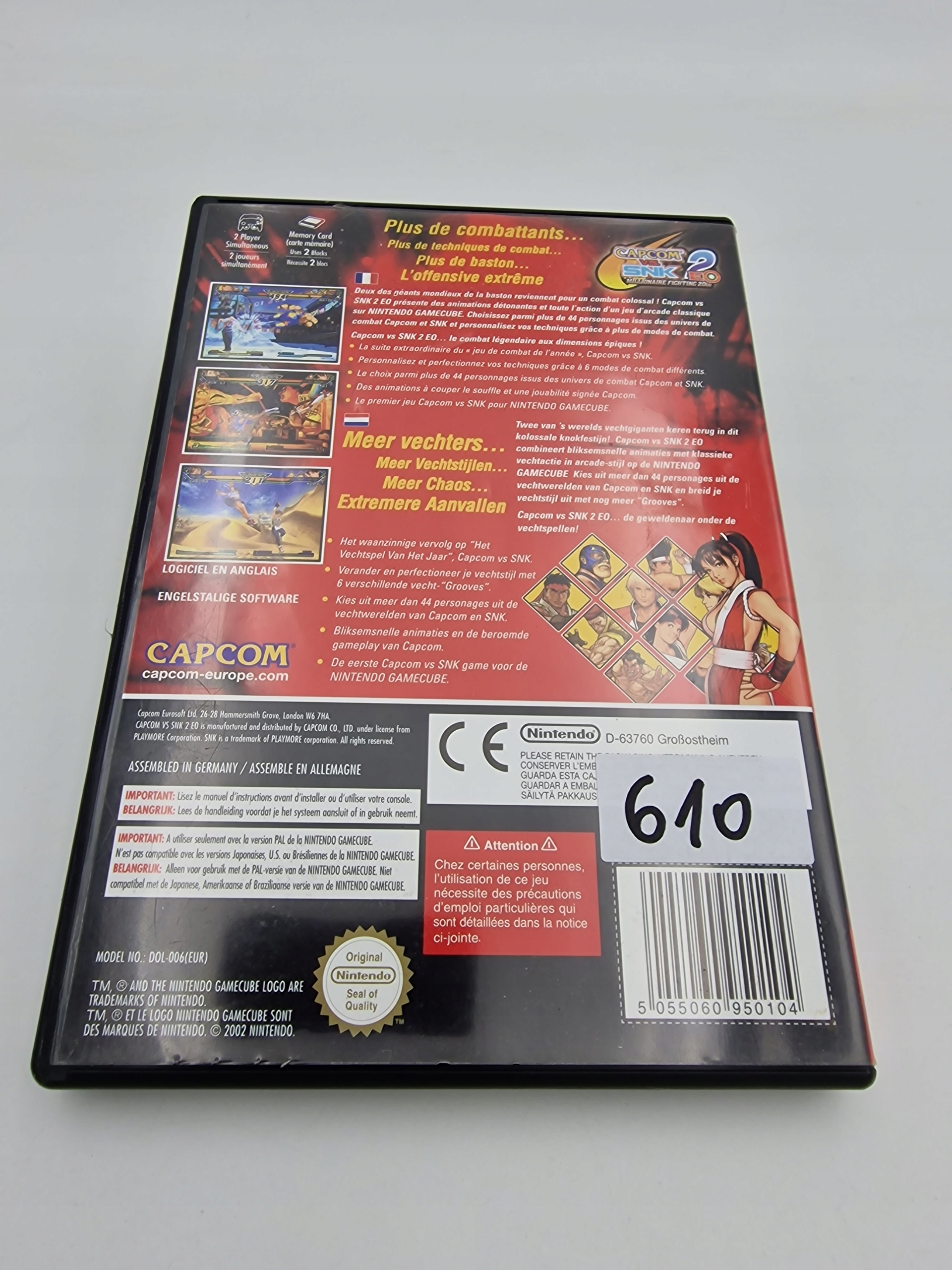 NINTENDO GAMECUBE CAPCOM VS SNK 2 EO Platforma Nintendo GameCube