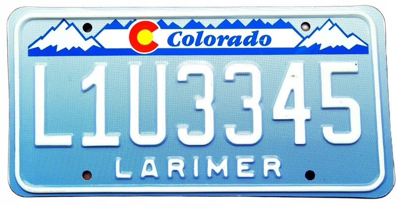 Colorado - tablica z USA dla kolekcjonera