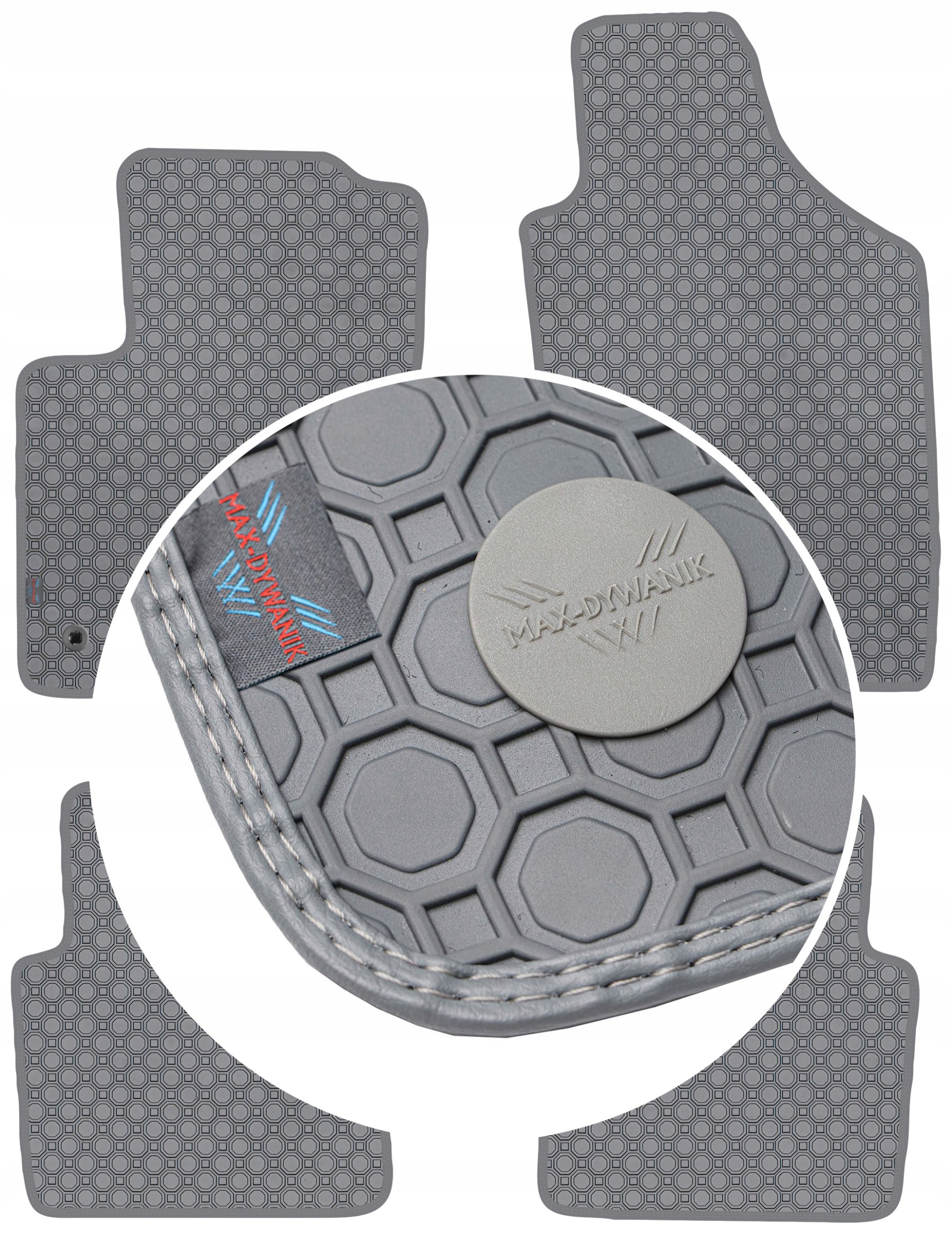 Fiat 500 Hb 2007 Koberce Popielate