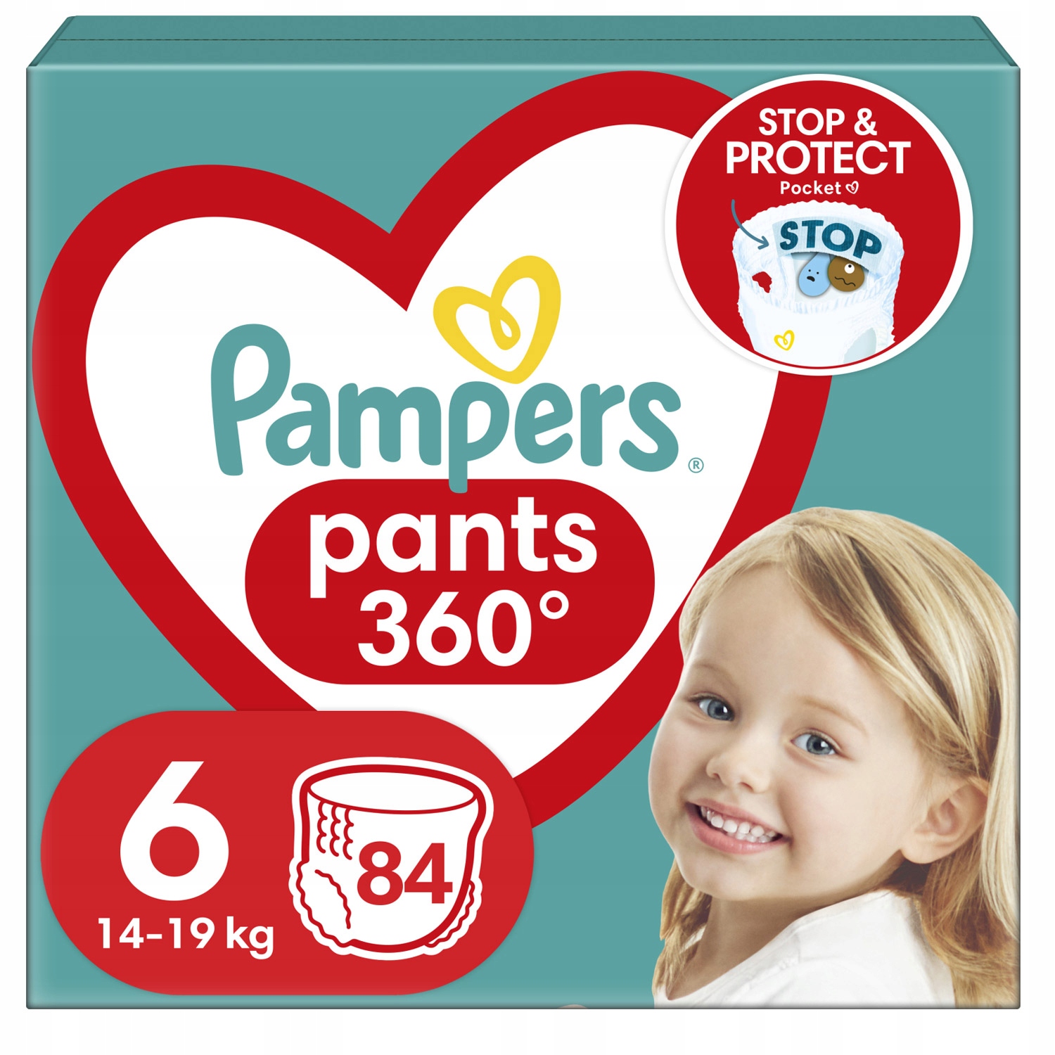 PIELUCHY PAMPERS PANTS 6 84 SZTUKI SUPER CHŁONNE DZIEŃ NOC PIELUCHOMAJTKI