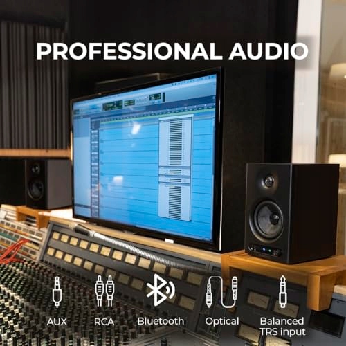 VULKKANO PRO4 Monitory Studyjne 4" Woofer Bluetooth TRS RCA AUX EQ — miniatura 3