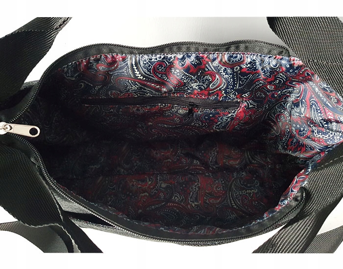 TOREBKA DAMSKA PIKOWANA NA RAMIĘ SHOPPER CZARNA Model shopper B.D