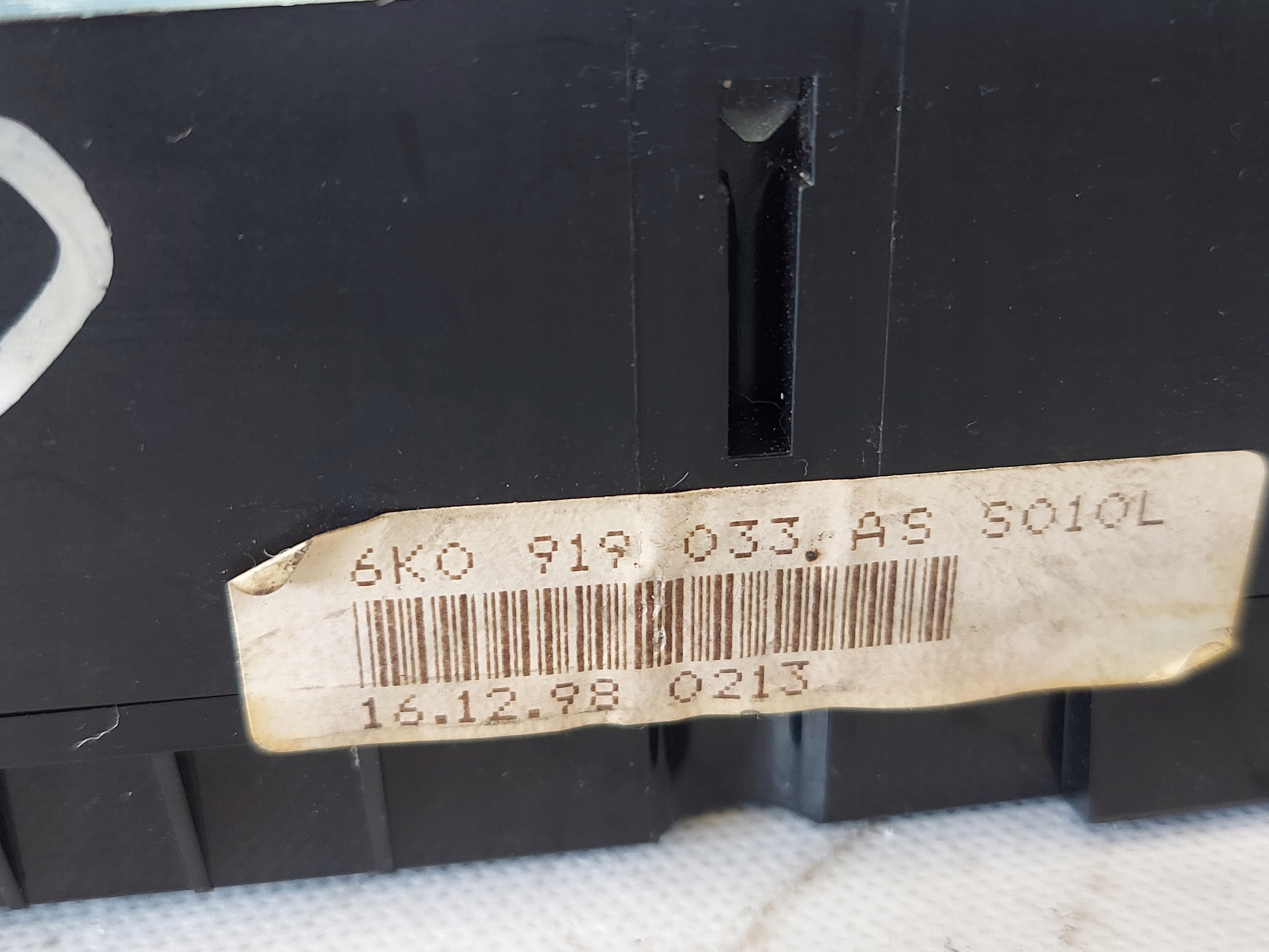 dials clock SEAT INCA 1.4 B 6K0919033AS