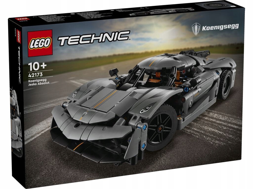 Lego 42173 Technic Šedé hyperauto Koenigsegg Jesko Absolut