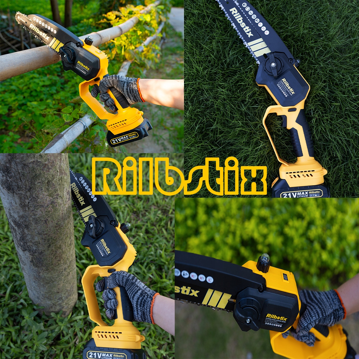 PIŁA ŁAŃCUCHOWA AKUMULATOROWA PILARKA GAŁĘZIÓWKA 6 CALI+8CALI 2 w 1 Maksymalna moc 1100 W