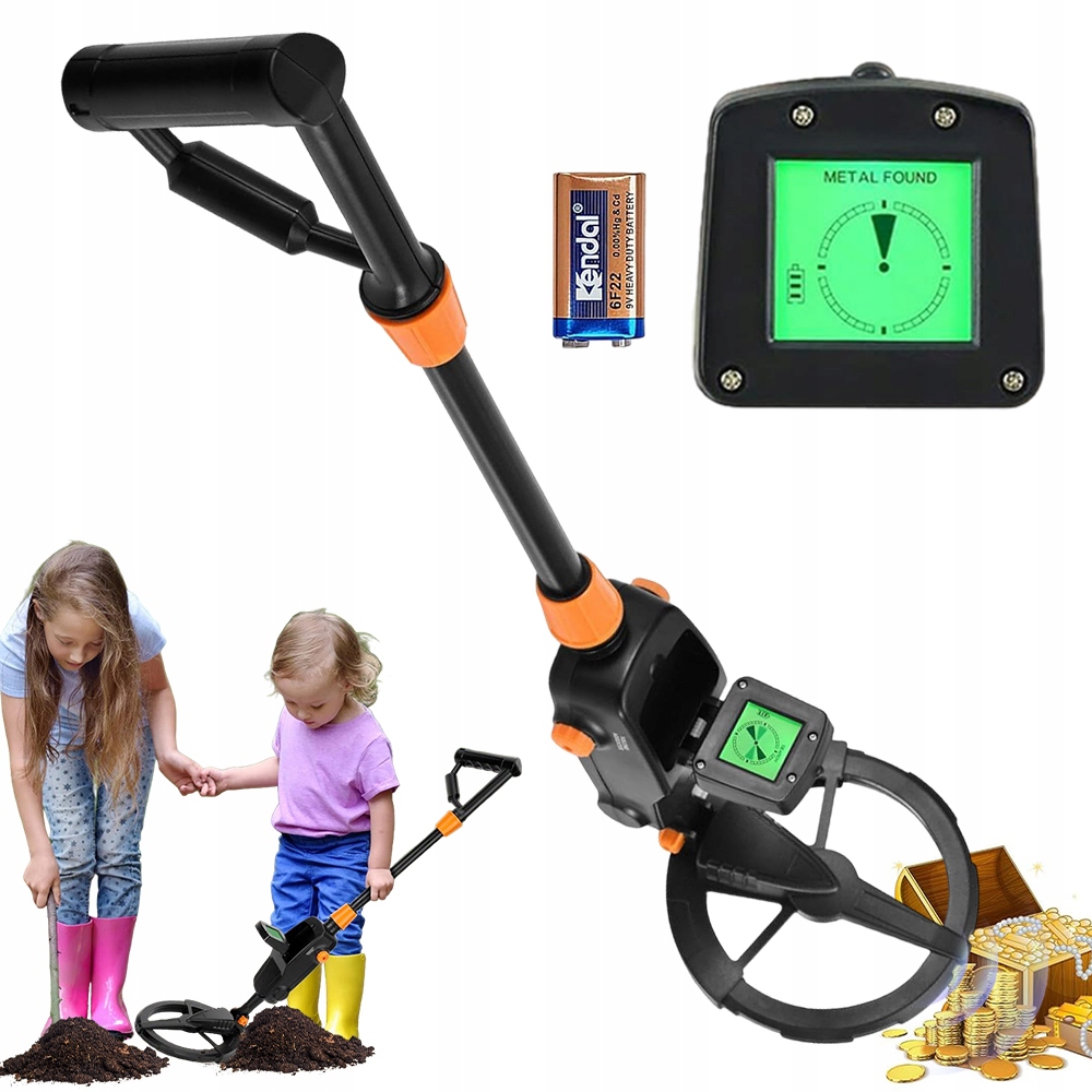 Detektor Kovů Detektor Kovu Pro Děti LCD Obrazovka Lopaty Hrábě Baterie