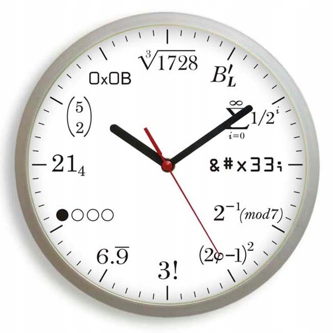 

Zegar matematyka #2W srebrny/s.cichy