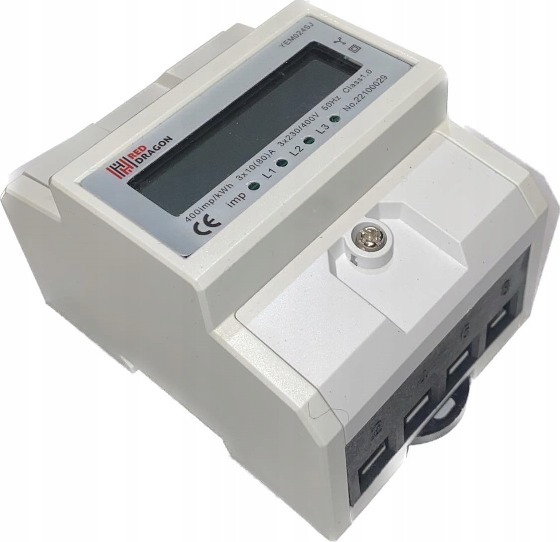 Třífázový Počítadlo Spotřeby Energie 3x10A (80A)