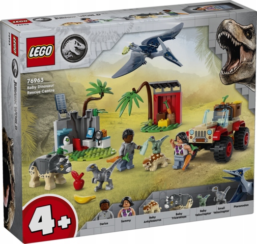 Lego – Jurský Svět – Záchranné Centrum Pro Malé Dinosaury – 76963