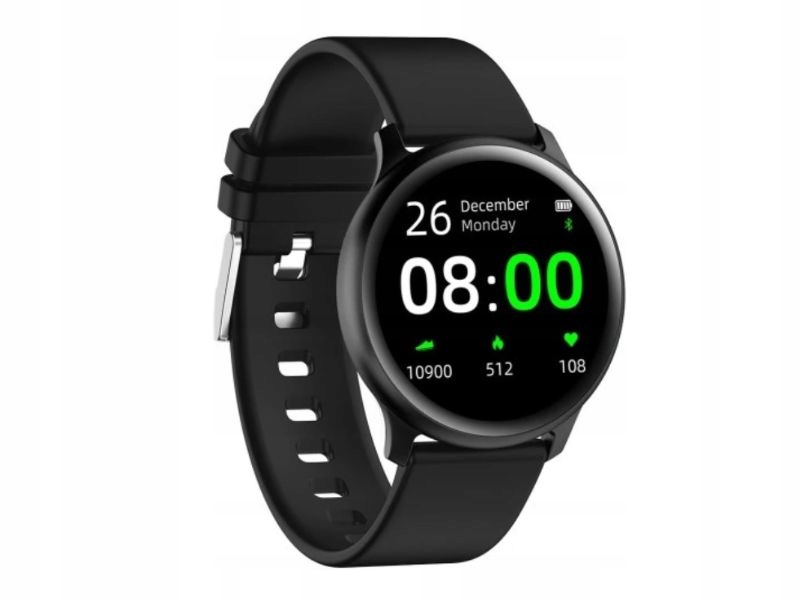 Sportovní Chytré Hodinky s černým náramkem a pouzdrem ideální jako dárek módní