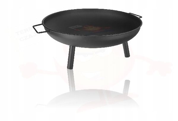 Palenisko ogrodowe misa ogniskowa na ognisko grilla 58cm stalowa czarna