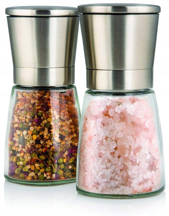 

Duży ręczny młynek do soli i pieprzu zestaw 2szt