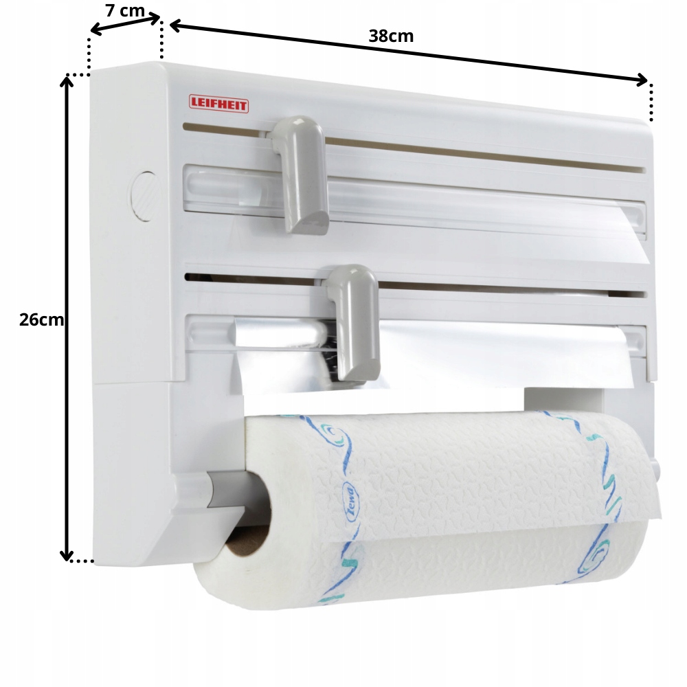 Organizer kuchenny 3w1 RĘCZNIK PAPIEROWY I FOLIA Marka Leifheit