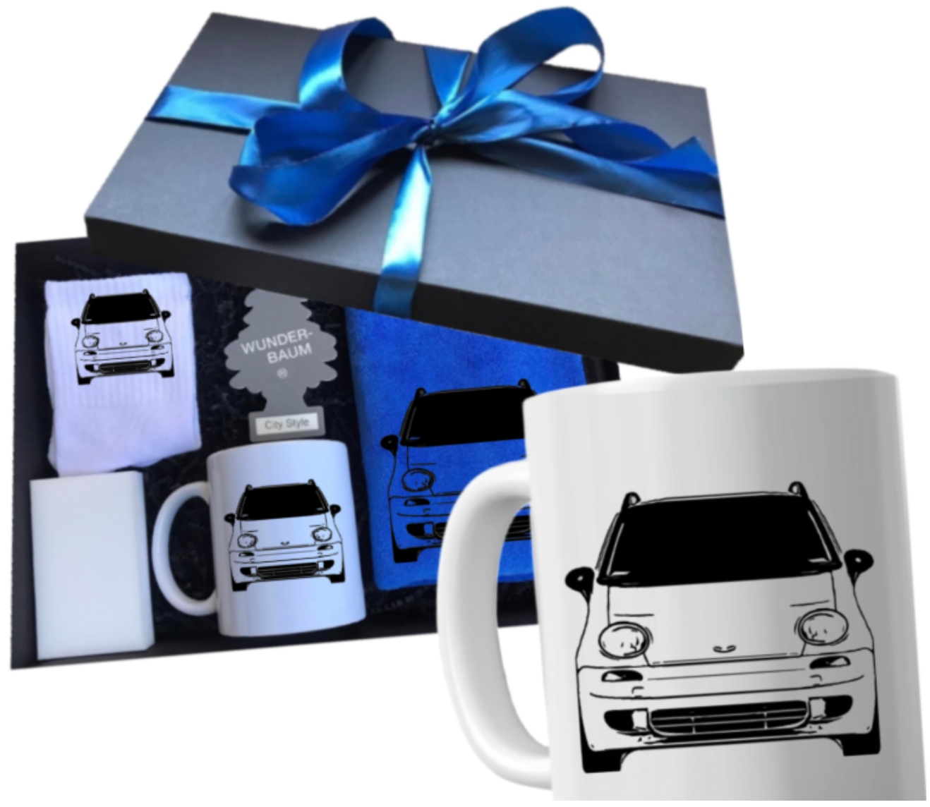 Sada hrnků Dárek k narozeninám, jmeninám pro řidiče auta Daewoo