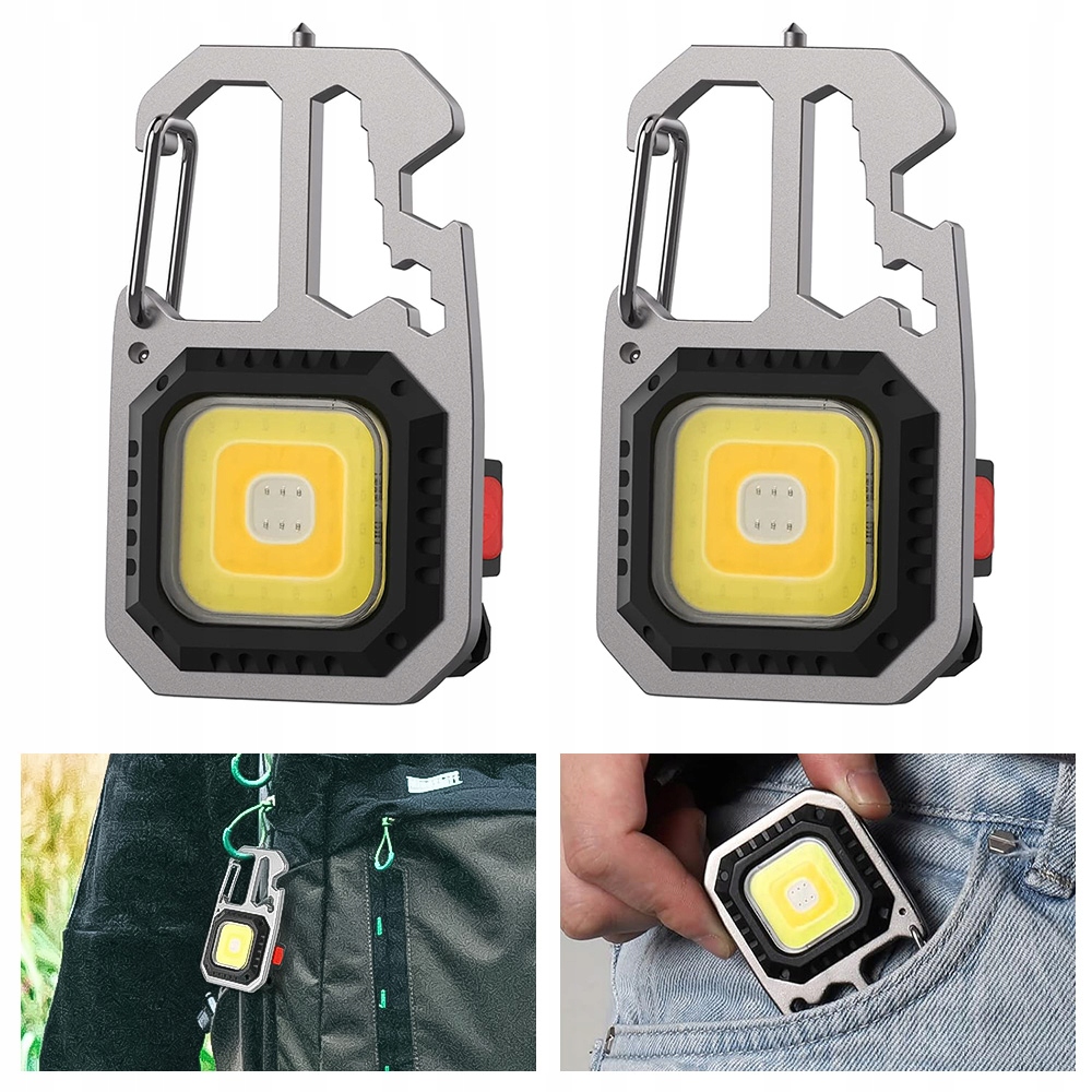 Otwieracz Lampa Halogen na Akumulator 800LM Przenośne Wielofunkcyjne